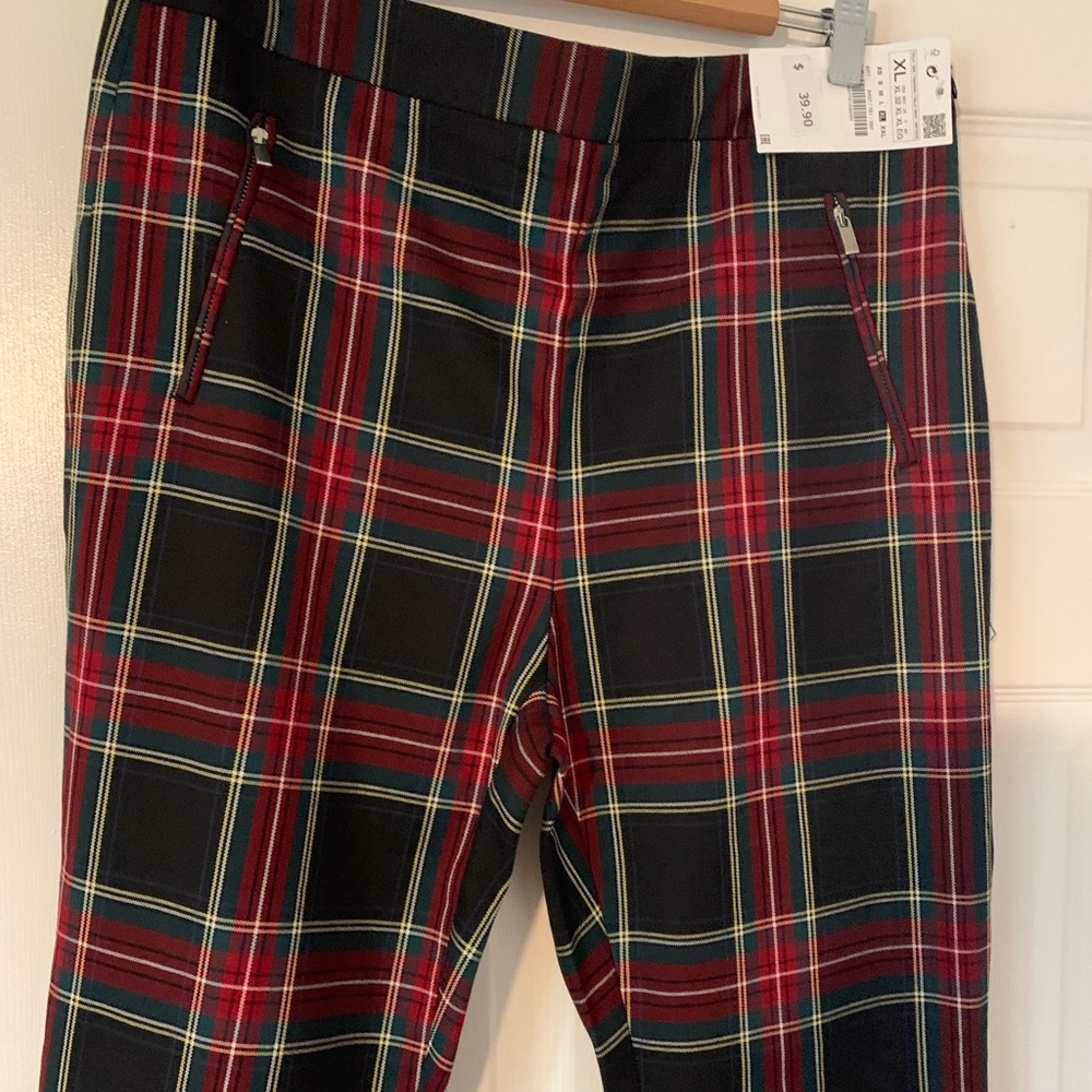 Zara Ankle Pant - Tartan Plaid